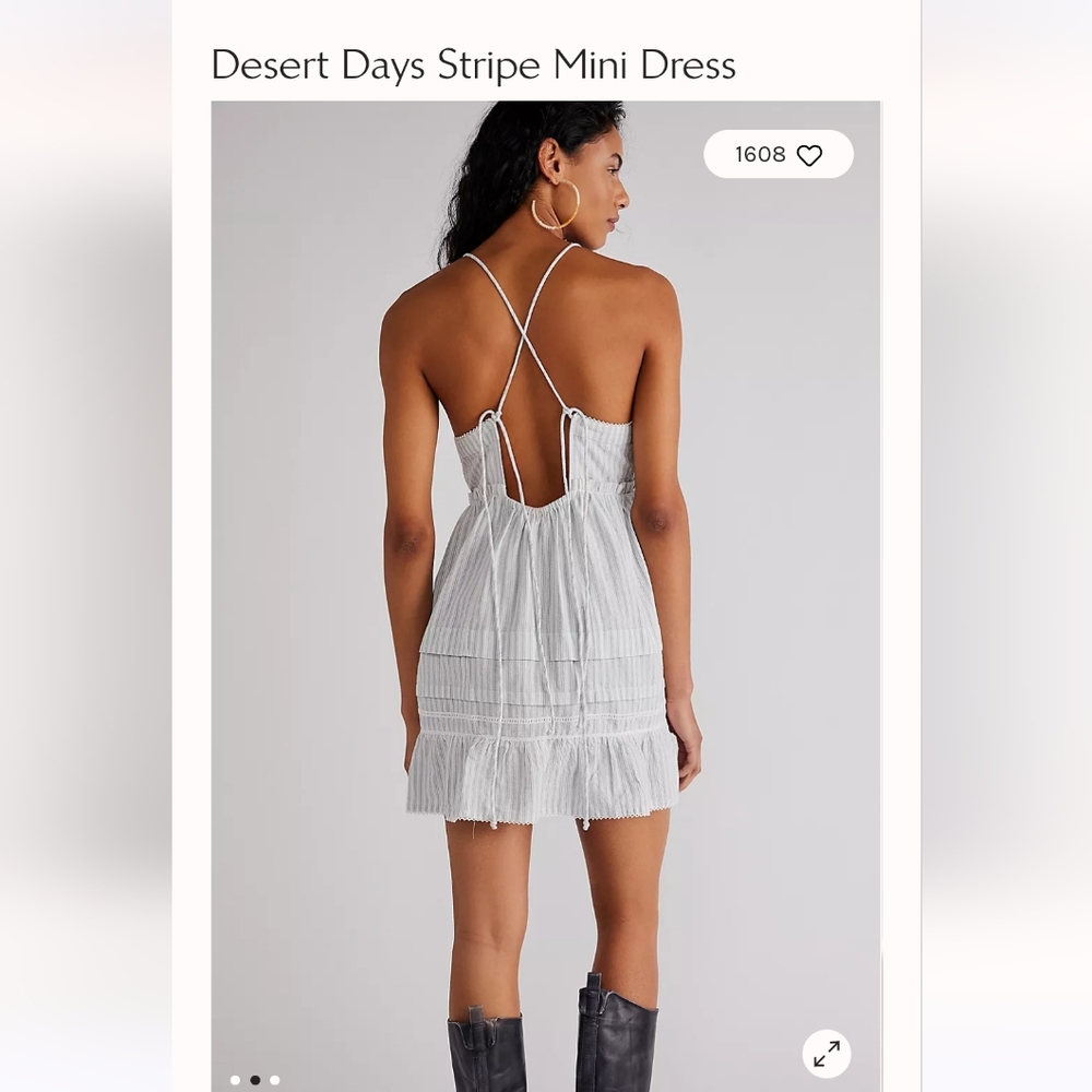 BNWT! XL Free people Desert Days Stripe Mini Dress